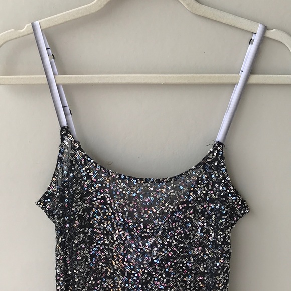 Free People Silver and Black Tank Top - Picture 3 of 3